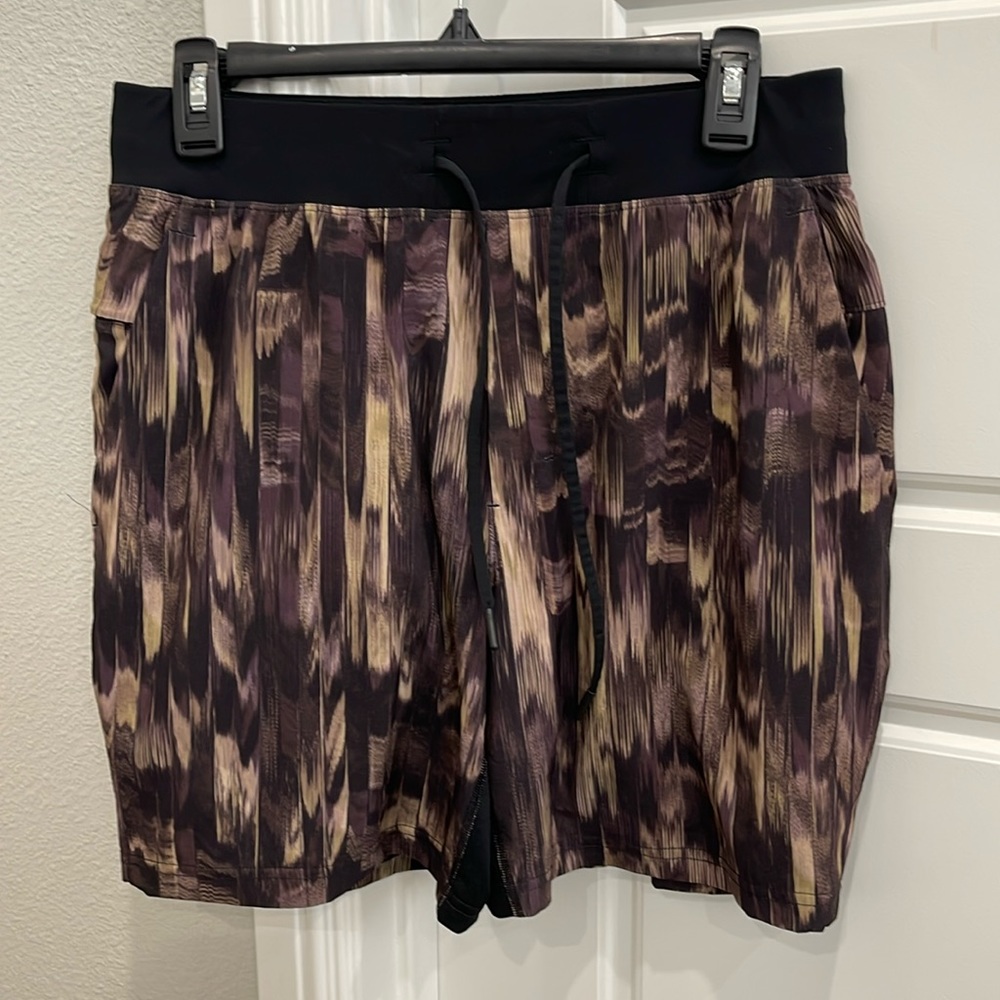 Lululemon men’s lined T.H.E shorts, hemmed to 6.5”.